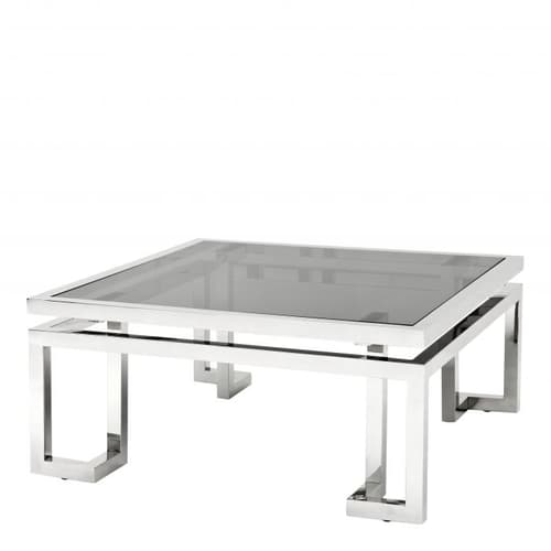 Palmer Stainless Steel Polished Coffee Table by Eichholtz