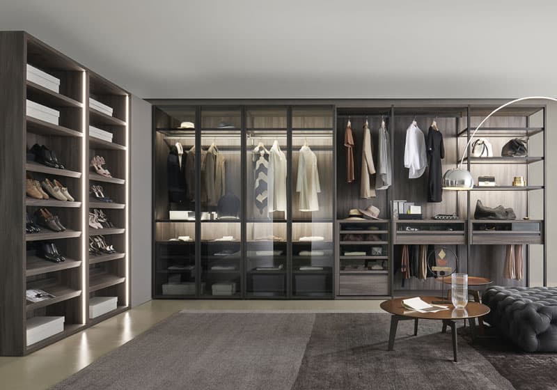 Luxury wardrobes by Logo in a spacious living room