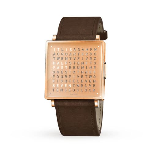 Qlocktwo 35Mm Copper Wristwatch by Biegert and Funk