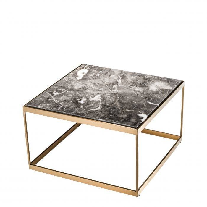 La Quinta Grey Marble Side Table by Eichholtz