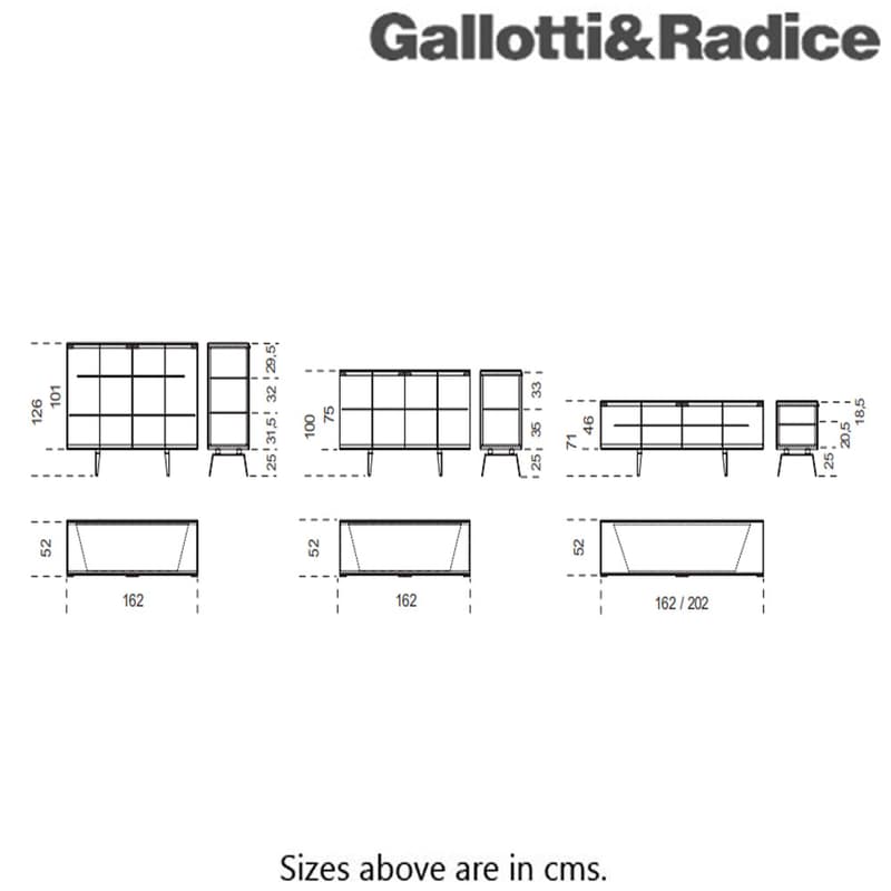 Pandora Craquele Sideboard by Gallotti & Radice
