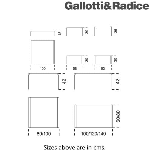 T33 Coffee Table by Gallotti & Radice