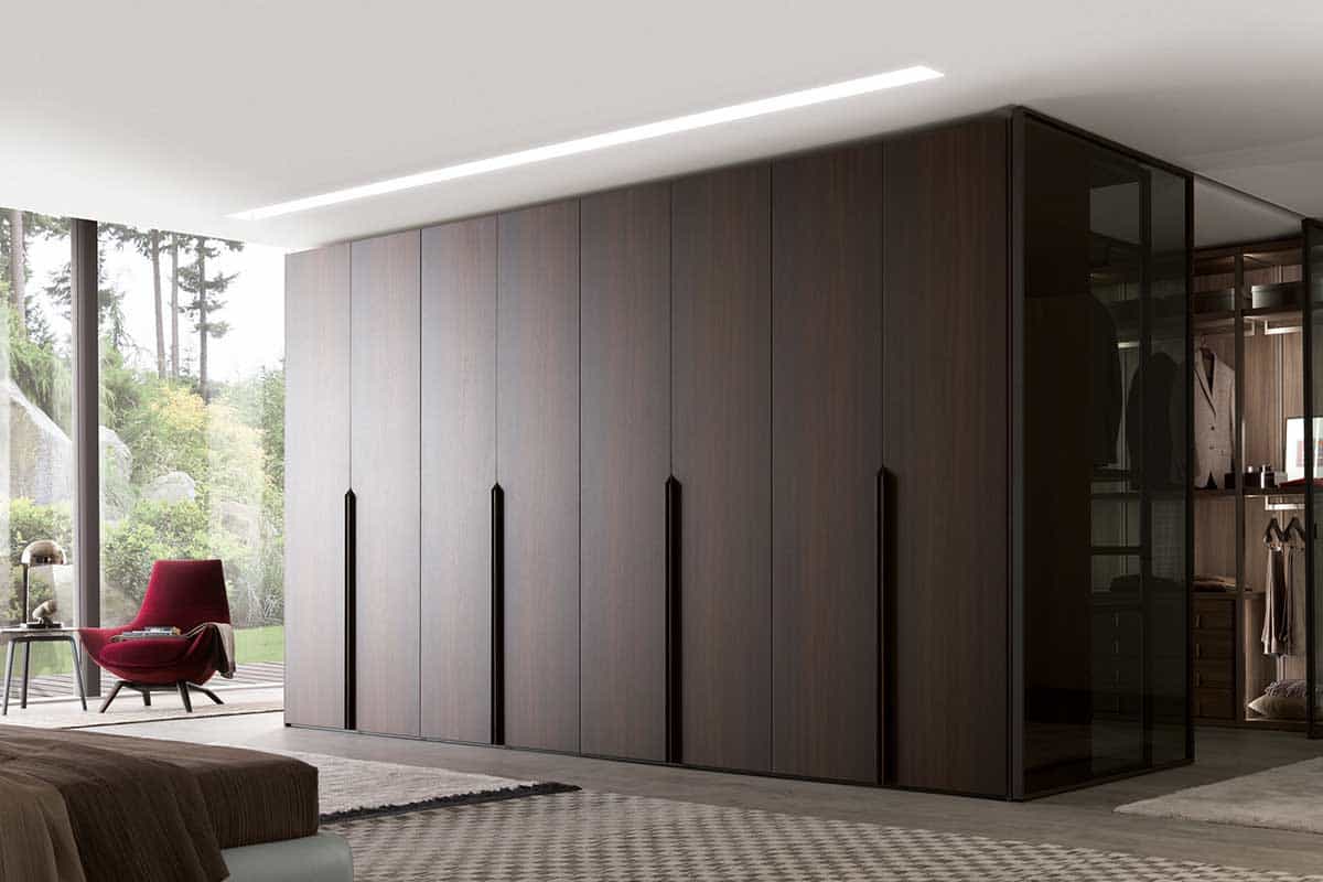 jesse floor to ceiling wardrobe tortora finish