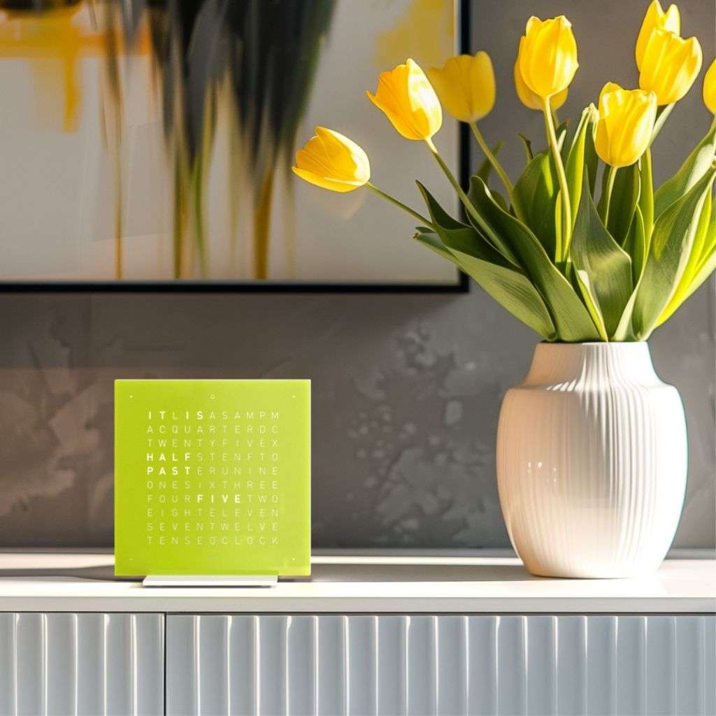 Biegert & Funk's navy clock design, combining functionality with artistic minimalism.