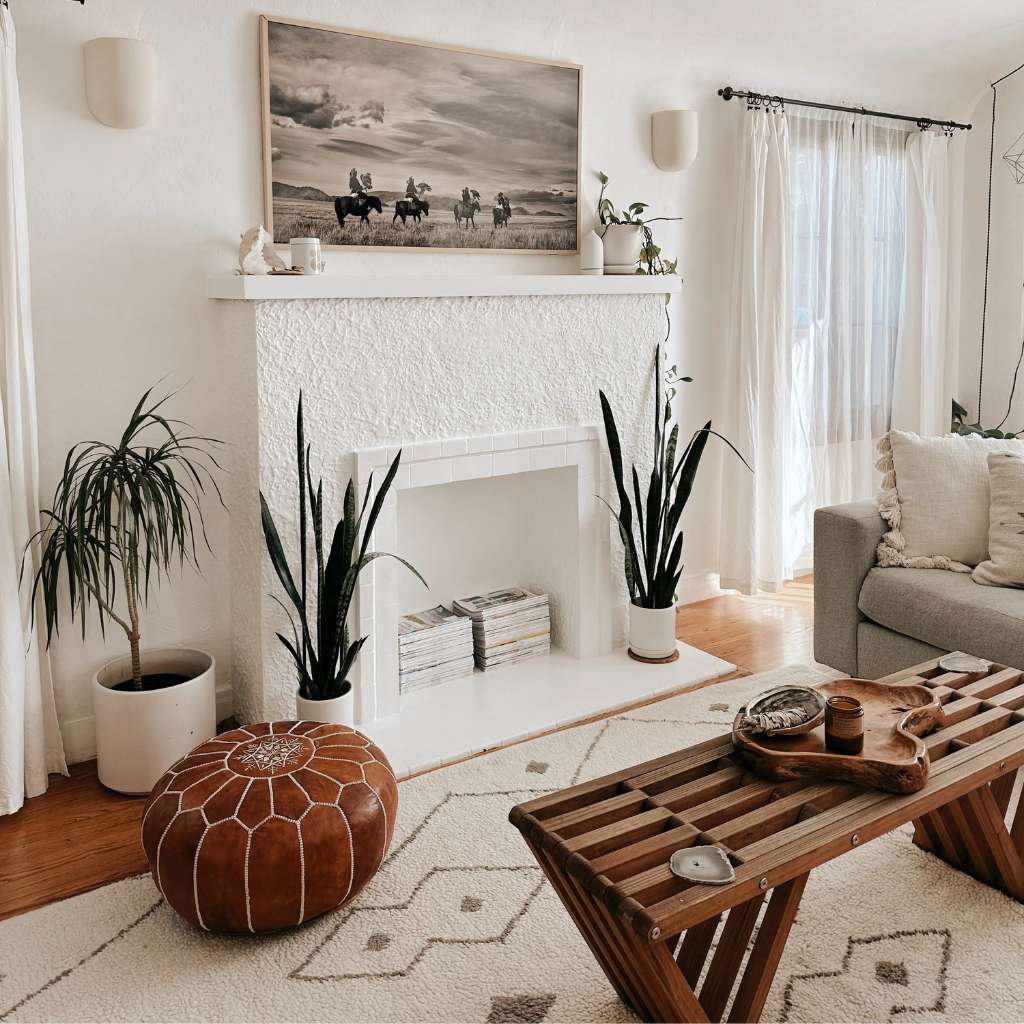 Blanco coffee table with a sleek wooden design in a modern living space.