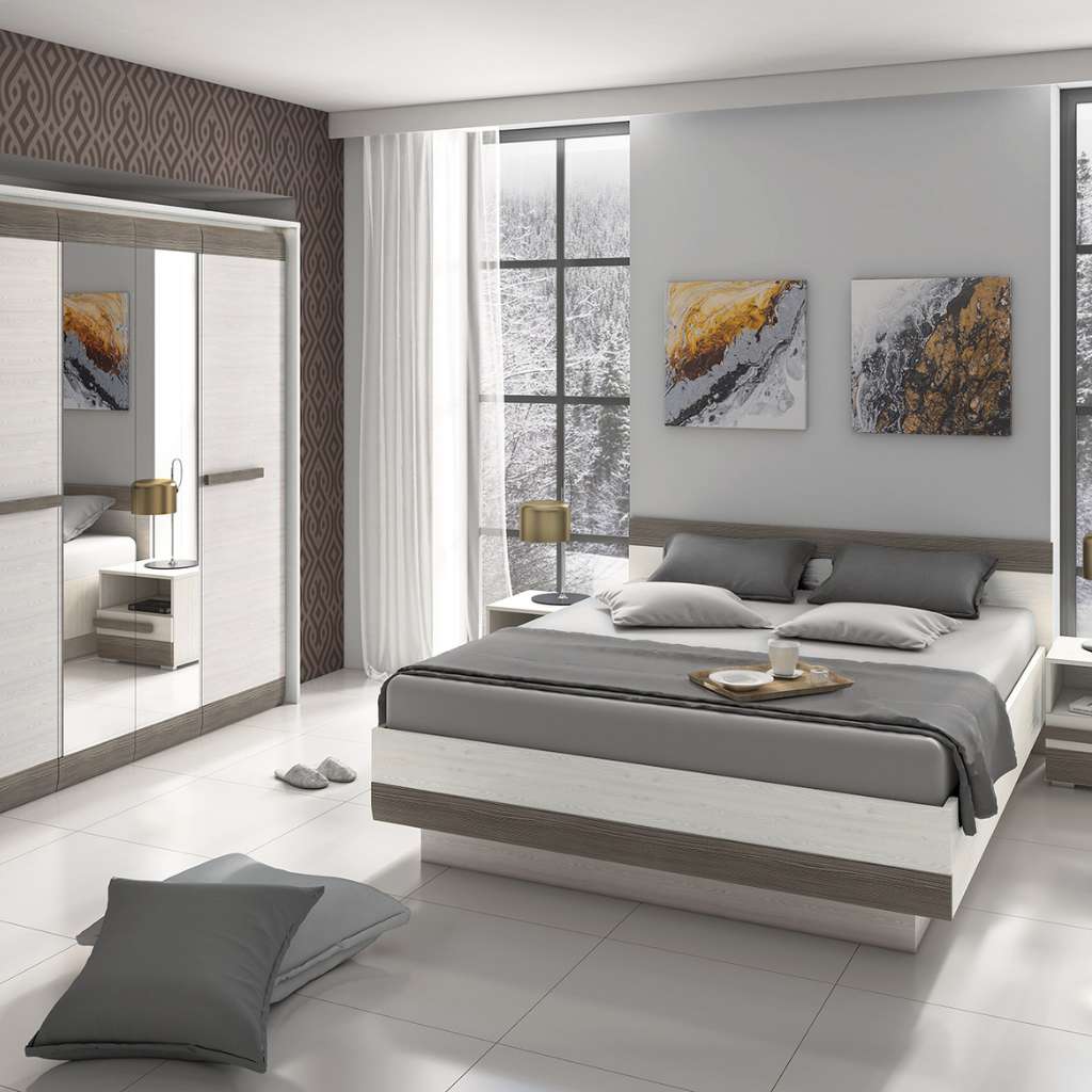 Blanco cozy bedroom setup with soft bedding and minimalist decor.