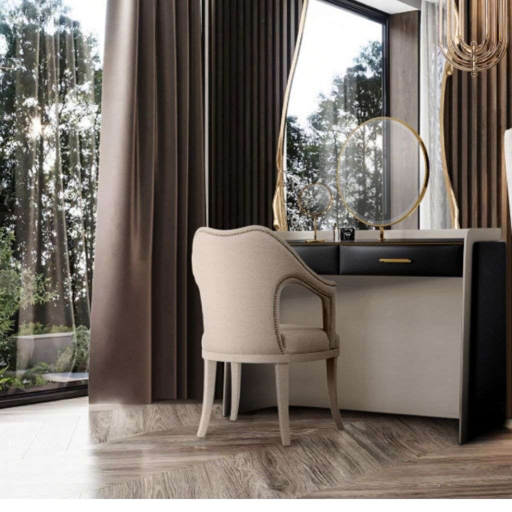 Brabbu's modern vanity with sophisticated detailing blends luxury and functionality.