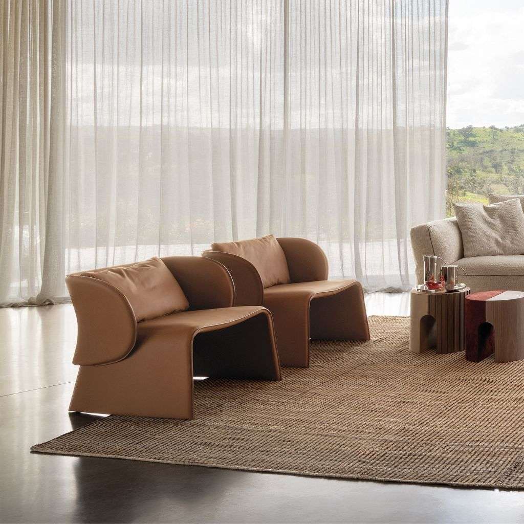 Chic and comfortable Cierre 1972 lounge chairs, offering a sophisticated touch to any living space.