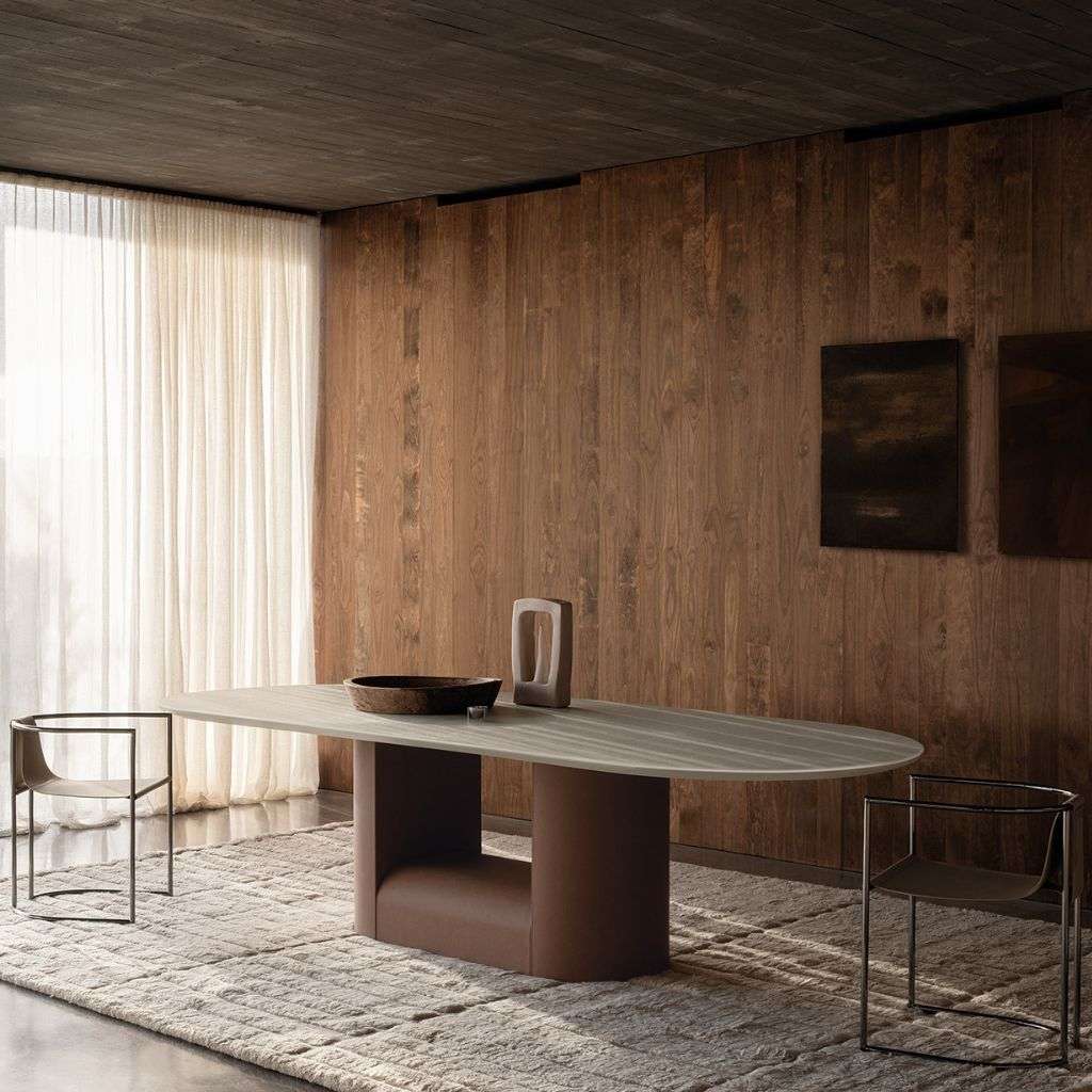 Cierre 1972 dining table in a contemporary setting, designed for both style and functionality.