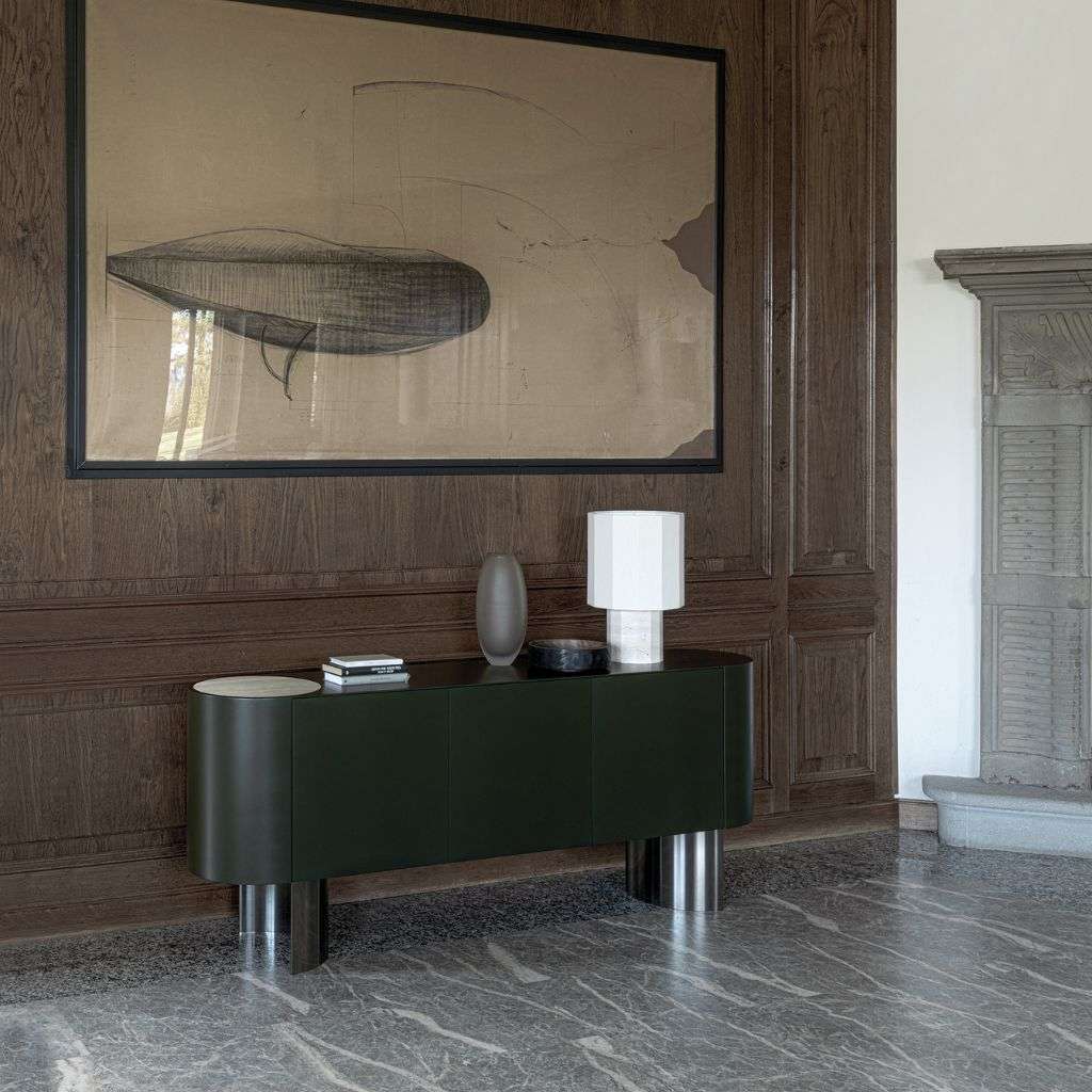 Elegant storage unit from Cierre 1972, complementing the interior's modern and refined aesthetic