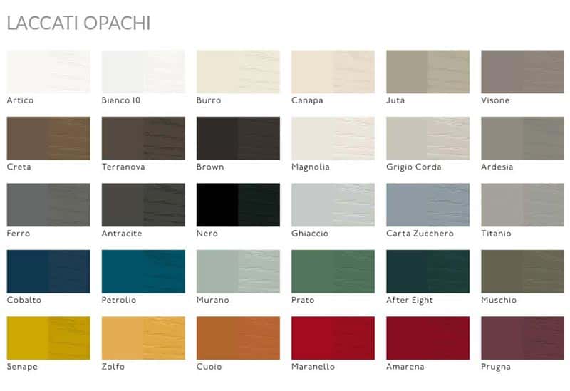 Wardrobe Colour Options - Lacatti Opachi by FCI London