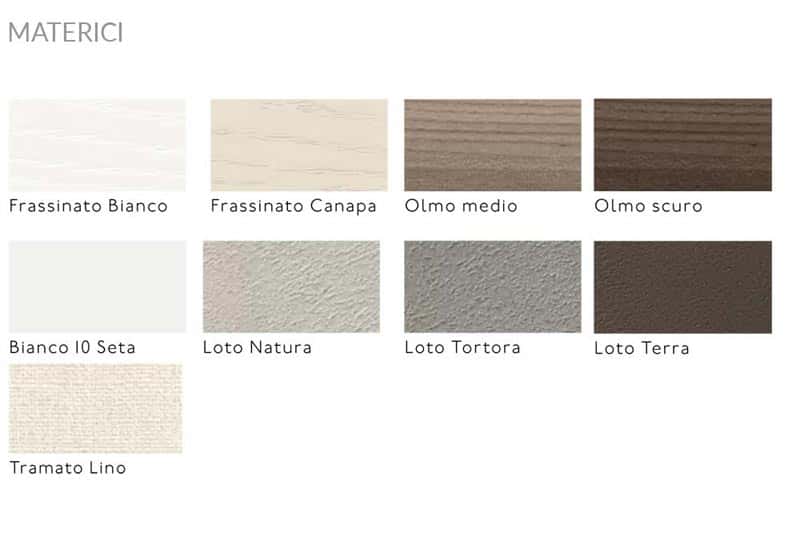 Wardrobe Colour Options - Materici by FCI London