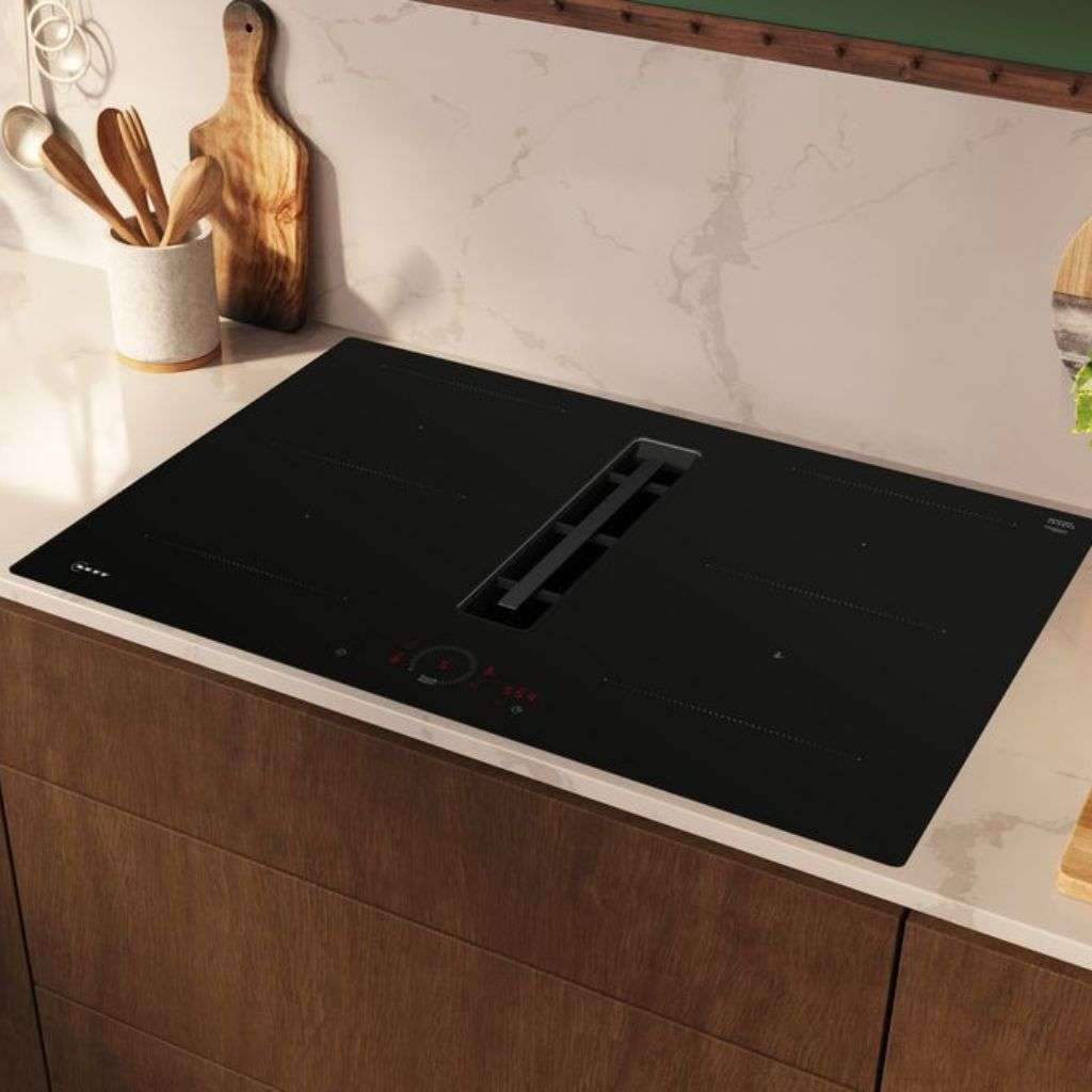 Neff induction cooktop integrated into a contemporary kitchen..