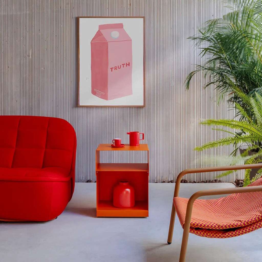 Sancal elegant wooden table with contemporary design in spacious room