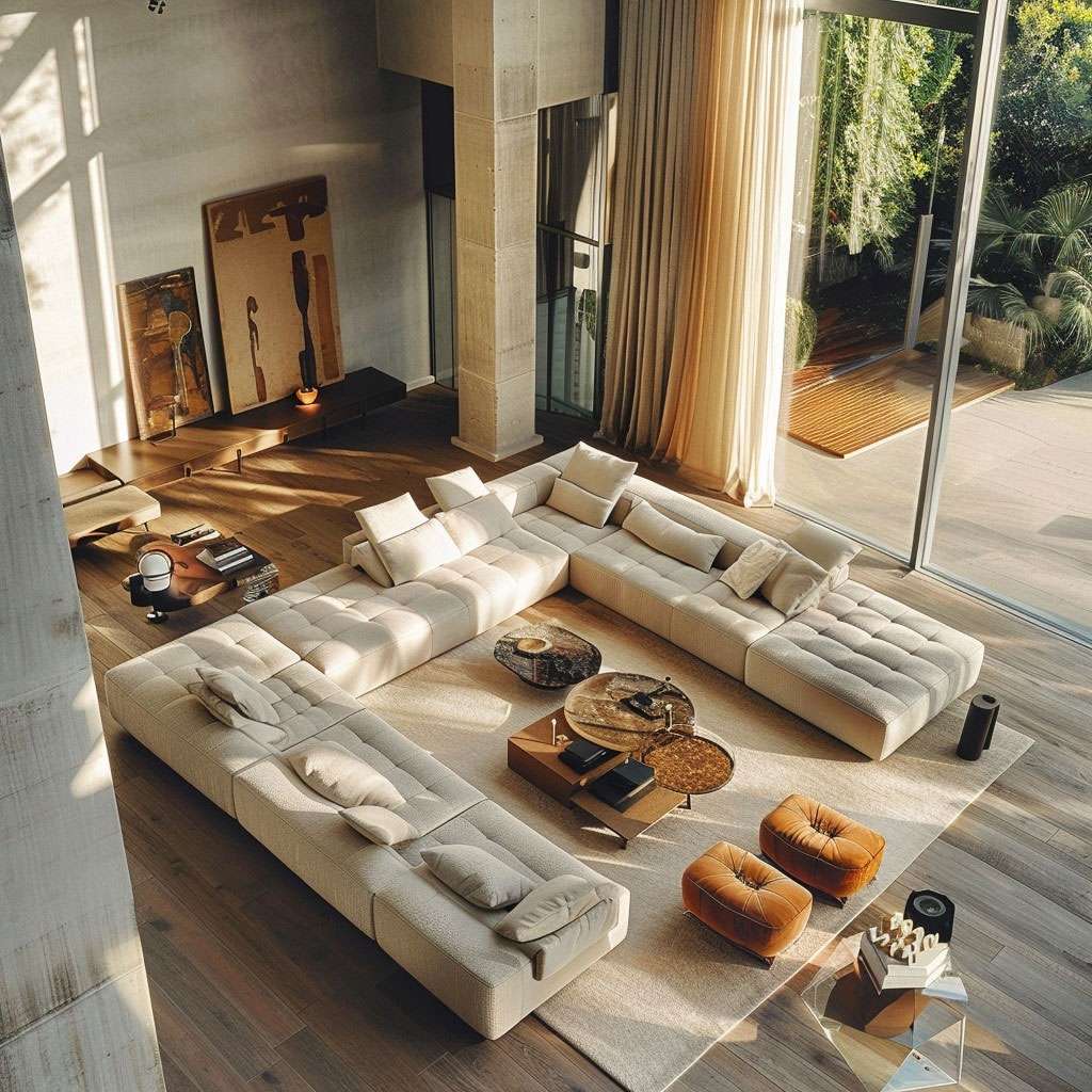 Large Modern Sofas For Large Living Room