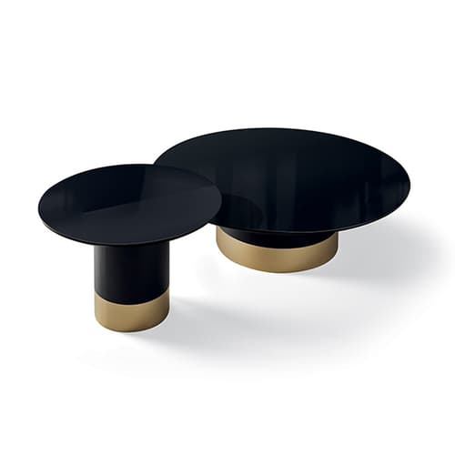 Cilindro Low Top Glass Coffee Table By FCI London