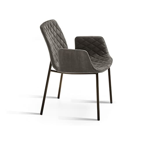 Lenny 4 Metal Legs Armchair By FCI London
