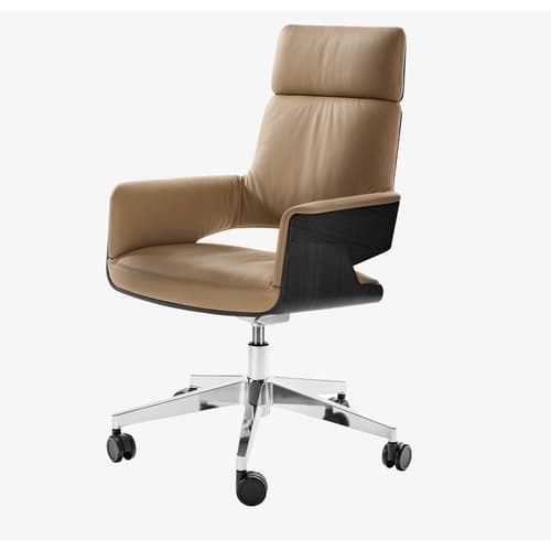 S 845 Pvdrwe Swivel Chair by Thonet | By FCI London