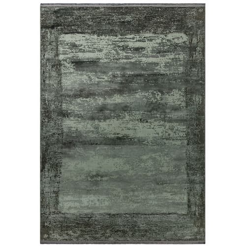 Athera At03 Anthracite Border Rug by Attic Rugs