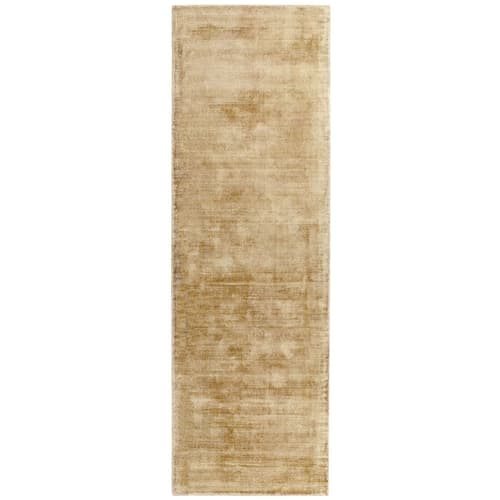 Blade Soft Gold Runner Rug by Attic Rugs