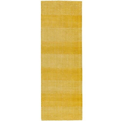 Ives Yellow Runner Rug by Attic Rugs