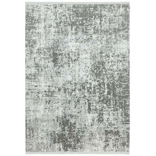 Olympia Ol07 Silver Grey Abstract Rug by Attic Rugs