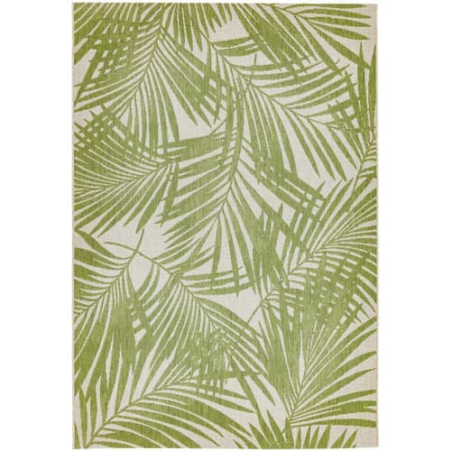 Patio Pat15 Green Palm Rug by Attic Rugs