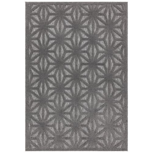 Salta Sa01 Anthracite Star Rug by Attic Rugs