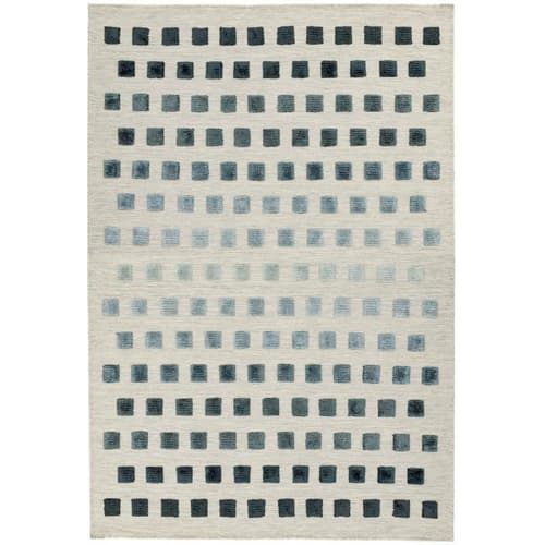 Theo Silvery Squares Rug by Attic Rugs