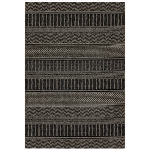 Varanda Va03 Black Stripe Rug by Attic Rugs