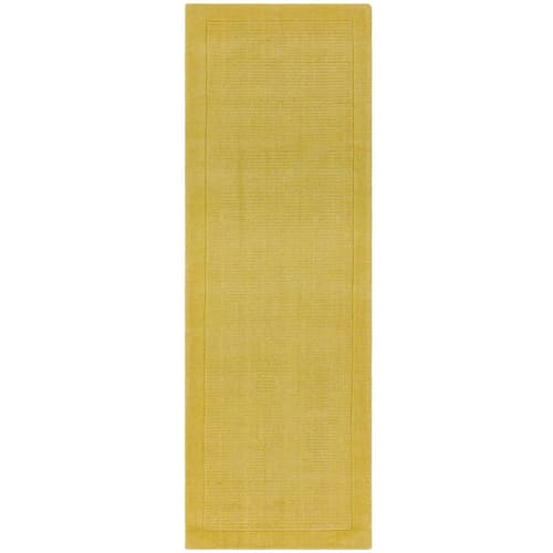 York Yellow Wool Runner Rug by Attic Rugs