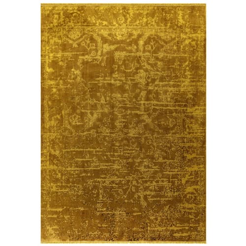 Zehraya Ze09 Gold Abstract Rug by Attic Rugs