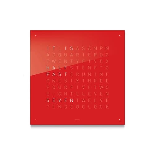 Qlocktwo Classic Acrylic Clock Cherry Cake by Biegert and Funk