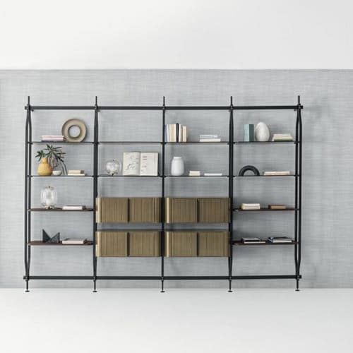 Charlotte Wall Fixing Bookcase by Bontempi