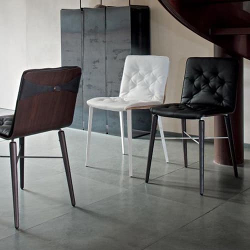 Kate Metal Frame With Cushion Dining Chair by Bontempi