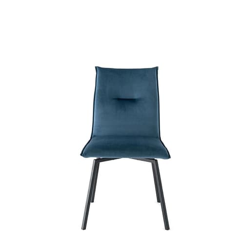 Maya Metal And Fabric Upholstered Dining Chair by Connubia Calligaris