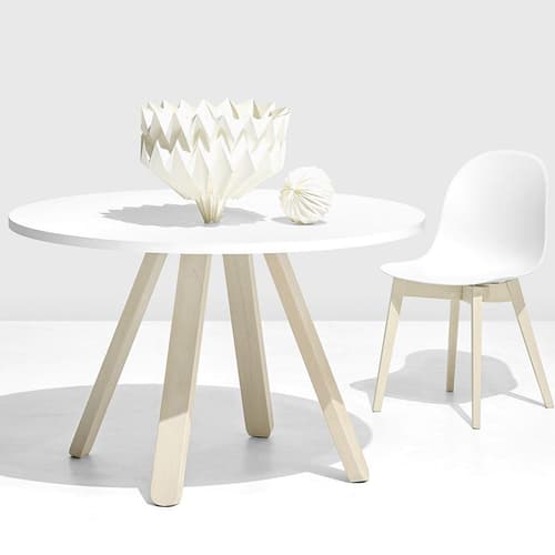 Stick Stained Solid Beech Dining Table by Connubia Calligaris