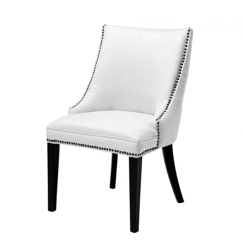 Bermuda Cream Fabric Dining Chair by Eichholtz