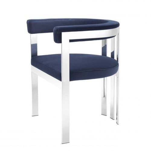 Clubhouse Stainless Steel Dining Chair by Eichholtz