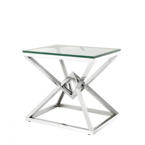 Connor Stainless Steel Side Table by Eichholtz