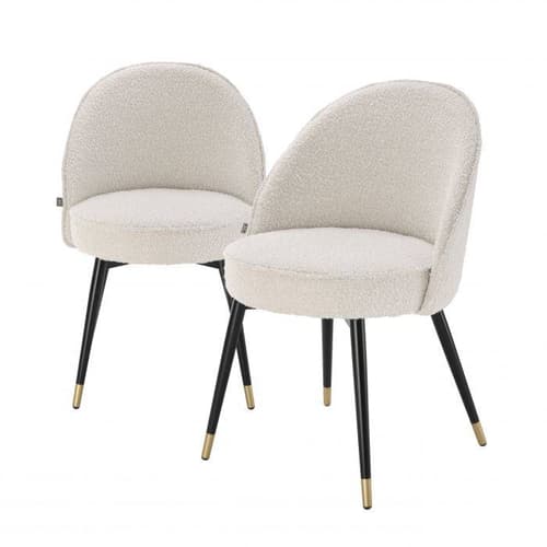 Cooper Set Of 2  Boucle Cream Dining Chair
