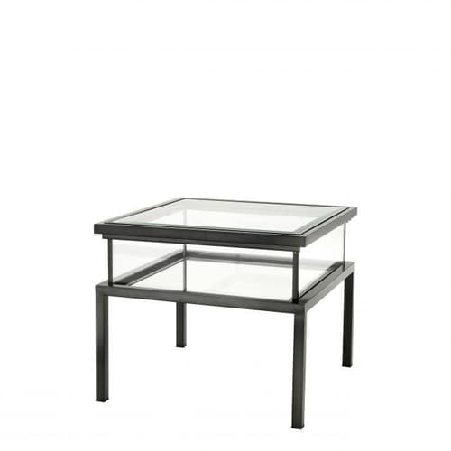 Harvey Bronze Finish Side Table by Eichholtz