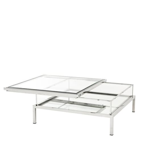 Harvey Stainless Steel Polished Coffee Table by Eichholtz