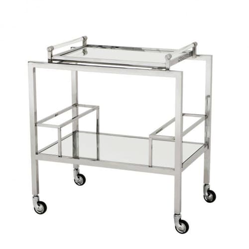Majestic Stainless Steel Bar Trolley by Eichholtz