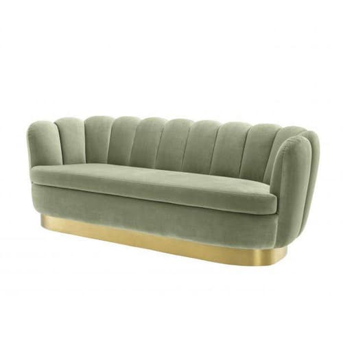 Mirage Savona Pistache Green Velvet Sofa by Eichholtz