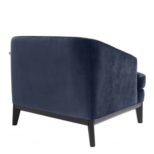 Monterey  Blue Velvet Armchair