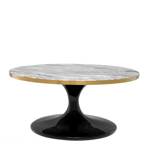 Parme Grey Faux Marble Coffee Table by Eichholtz