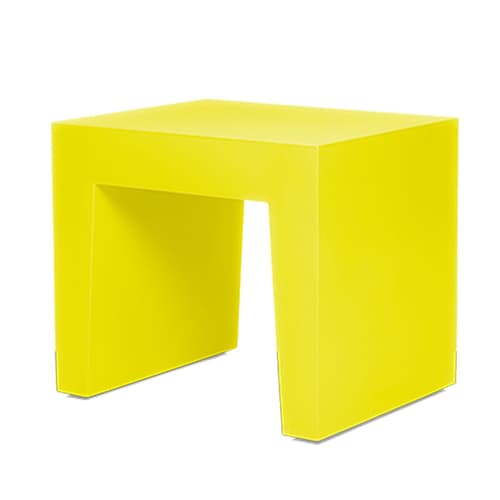 Concrete Seat Dijon Yellow Footstool by Fatboy