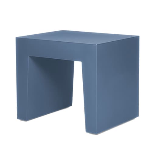Concrete Seat Pigeon Blue Footstool by Fatboy