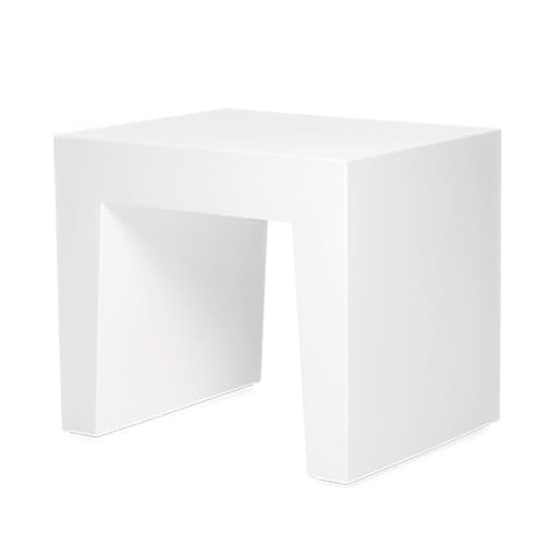 Concrete Seat White Footstool by Fatboy